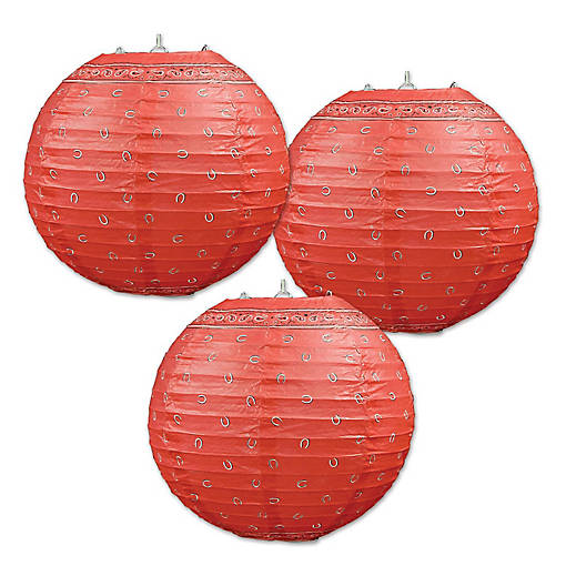 Beistle - Bandana Paper Lanterns - 6 Pack