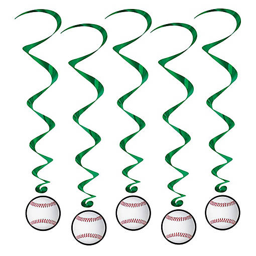 Beistle - Baseball Whirls - 6 Pack