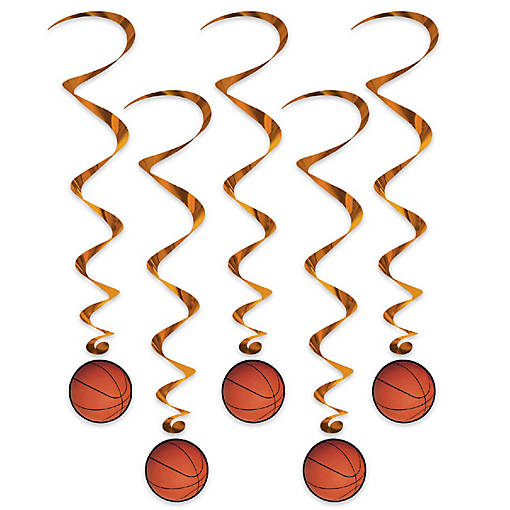 Beistle - Basketball Whirls - 6 Pack