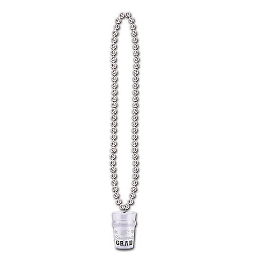 Beistle - Beads w/Grad Glass - Silver - 12 Pack