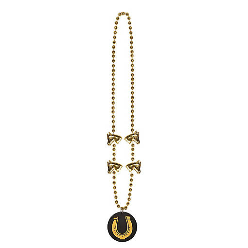 Beistle - Beads w/Horseshoe Medallion - 12 Pack