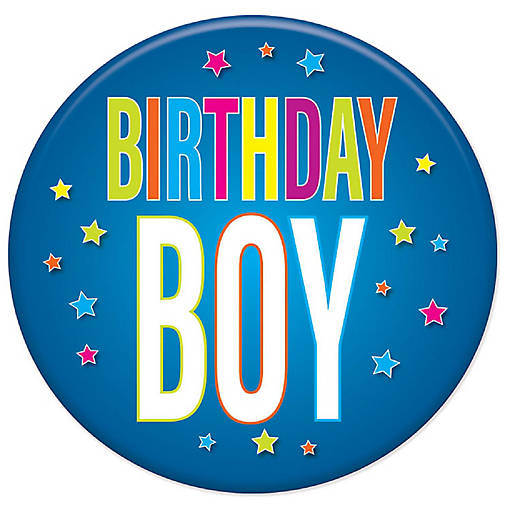 Beistle - Birthday Boy Button - 6 Pack