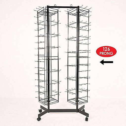 Beistle - Black - Empty 126-Prong Double Spinner Rack Metal!