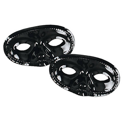 Beistle - Black Half Mask - 24 Pack