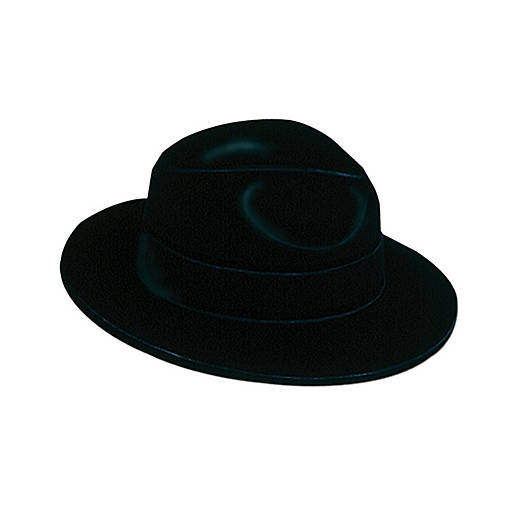 Beistle - Black Velour Fedora - 24 Pack