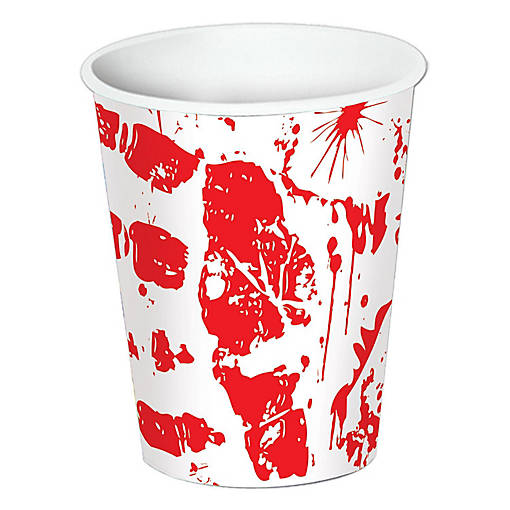 Beistle - Bloody Handprints Beverage Cups - 12 Pack