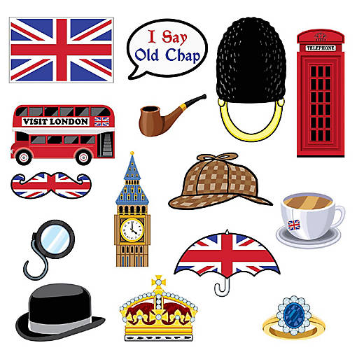 Beistle - British Photo Fun Signs - 12 Pack