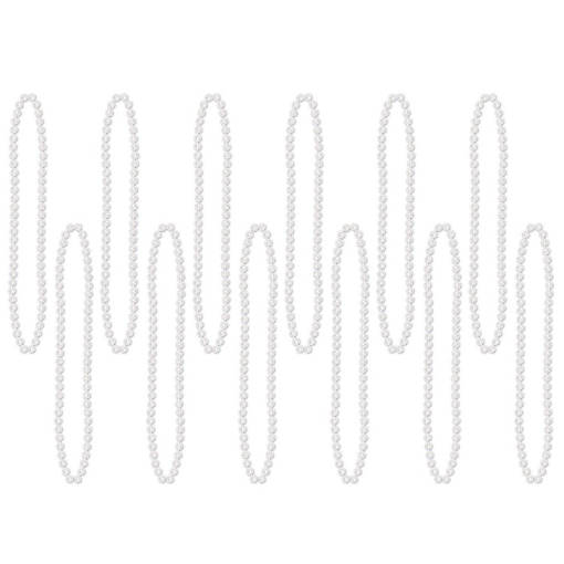 Beistle - Bulk Party Beads - Small Round - White - 720 Pack