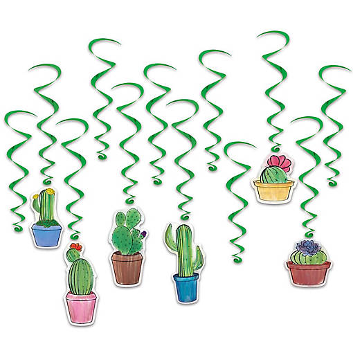 Beistle - Cactus Whirls - 6 Pack