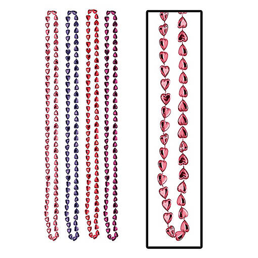 Beistle - Candy Heart Beads - 12 Pack