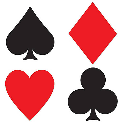 Beistle - Card "Suit" Cutouts - 12 Pack