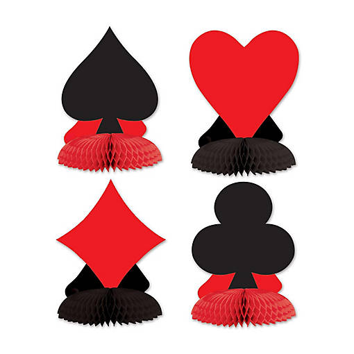 Beistle - Card "Suit" Mini Centerpieces - 12 Pack