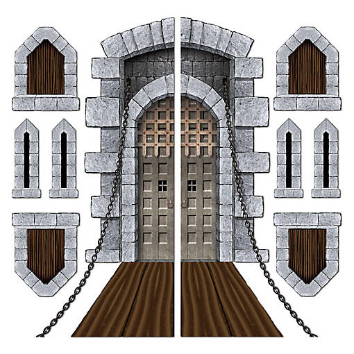 Beistle - Castle Door &amp; Window Props - 12 Pack