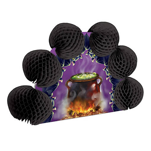 Beistle - Cauldron &amp; Bats Pop-Over Centerpiece - 12 Pack