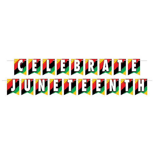 Beistle - Celebrate Juneteenth Streamer - 12 Pack