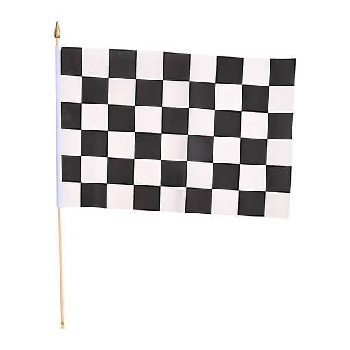 Beistle - Checkered Flag - Fabric - 11" x 18" - 12 Pack
