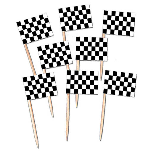Beistle - Checkered Flag Picks - 12 Pack