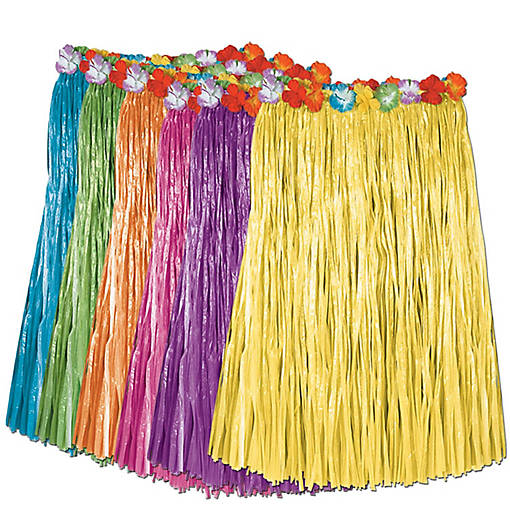 Beistle - Child Artificial Grass Hula Skirts - 12 Pack