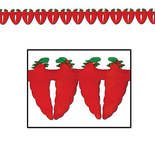 Beistle - Chili Pepper Garland - 12 Pack