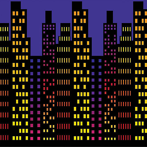 Beistle - Cityscape Backdrop - 6 Pack