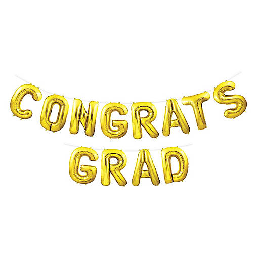 Beistle - Congrats Grad Balloon Streamer - 6 Pack