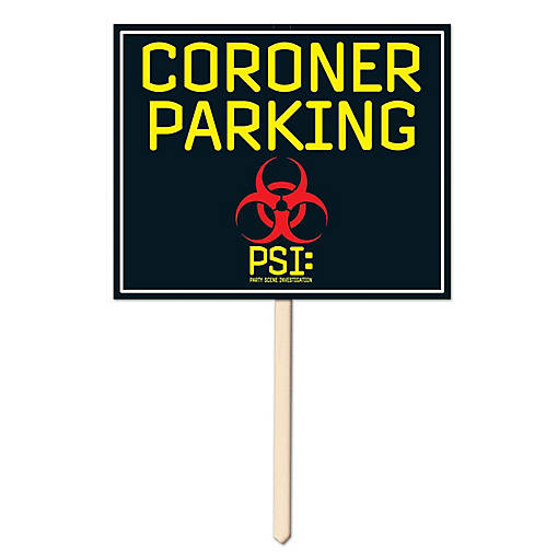 Beistle - Coroner Parking Yard Sign - 6 Pack