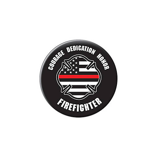 Beistle - Courage Dedication Honor Firefighter But - 6 Pack