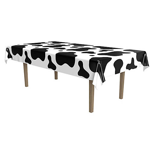 Beistle - Cow Print Tablecover - 12 Pack