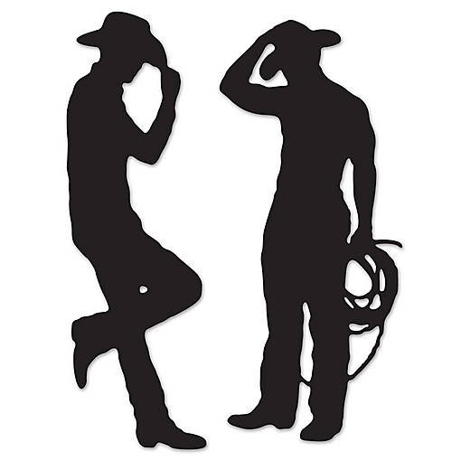 Beistle - Cowboy Silhouettes - 12 Pack