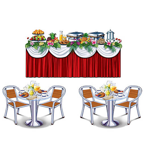 Beistle - Cruise Ship Buffet Props - 12 Pack