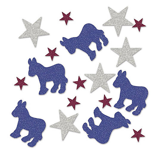 Beistle - Democratic Deluxe Sparkle Confetti - 12 Pack