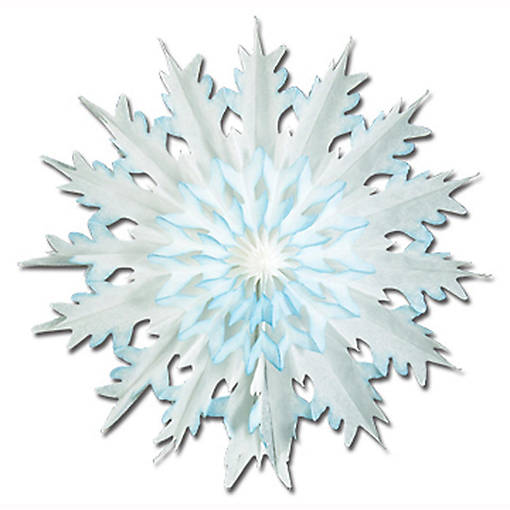 Beistle - Dip-Dyed Snowflake - 12 Pack