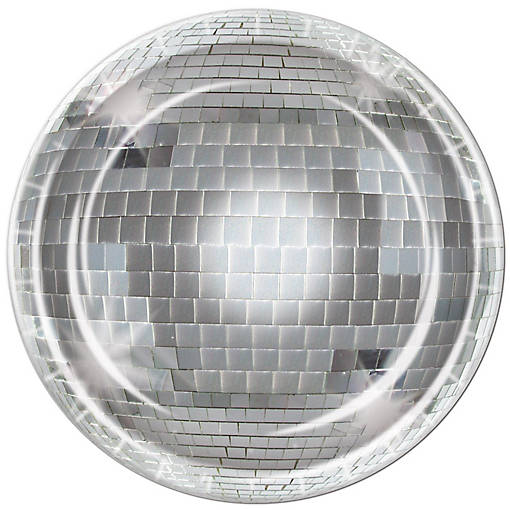 Beistle - Disco Ball Plates - 12 Pack