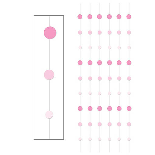 Beistle - Dot Stringers - Pink - 12 Pack