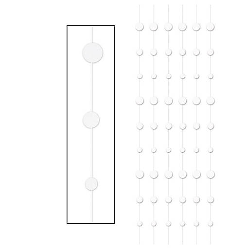Beistle - Dot Stringers - White - 12 Pack