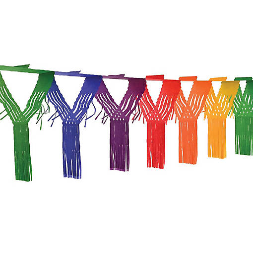 Beistle - Drop Fringe Garland - Multicolor - 12 Pack