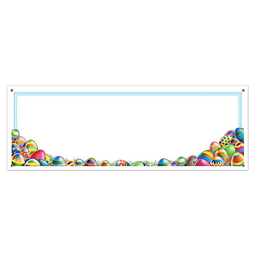 Beistle - Easter Egg Hunt Sign Banner - 12 Pack