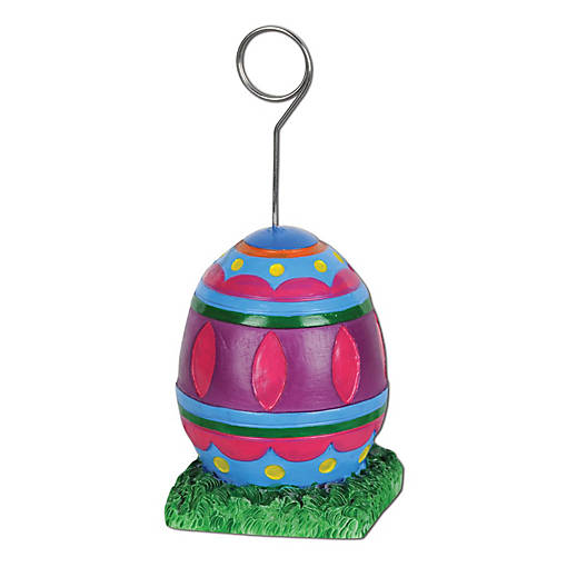 Beistle - Easter Egg Photo/Balloon Holder - 6 Pack