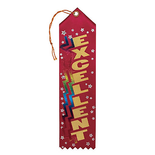Beistle - Excellent Award Ribbon - 6 Pack