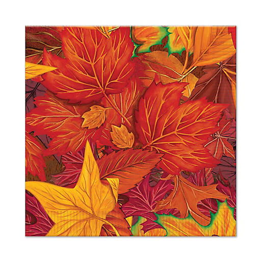 Beistle - Fall Leaf Beverage Napkins - 12 Pack