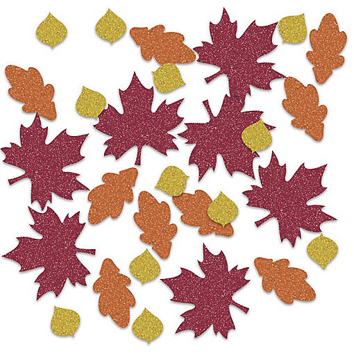 Beistle - Fall Leaf Deluxe Sparkle Confetti - 12 Pack