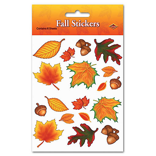 Beistle - Fall Leaf Stickers - 12 Pack