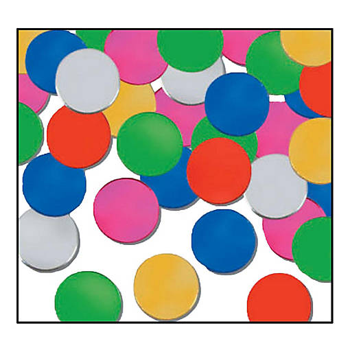 Beistle - Fanci-Fetti Dots - Multicolor - 12 Pack
