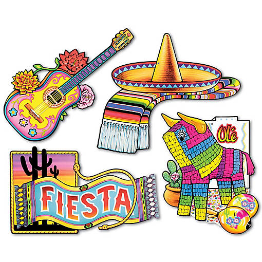 Beistle - Fiesta Cutouts - 12 Pack