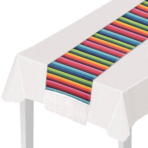Beistle - Fiesta Fabric Table Runner - 12 Pack