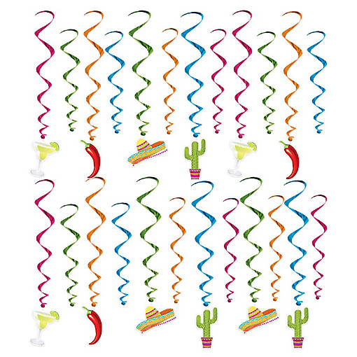 Beistle - Fiesta Whirls - 6 Pack