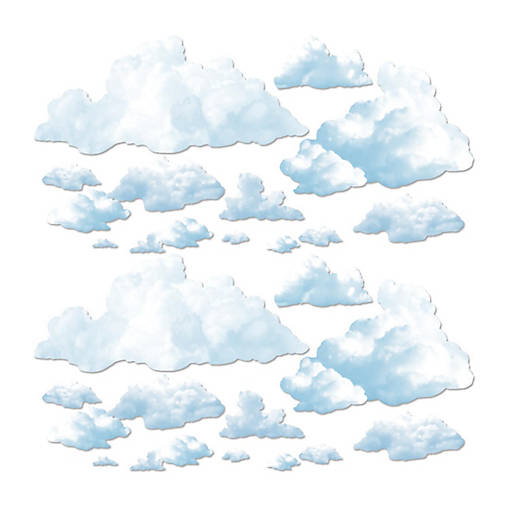 Beistle - Fluffy Cloud Props - 12 Pack