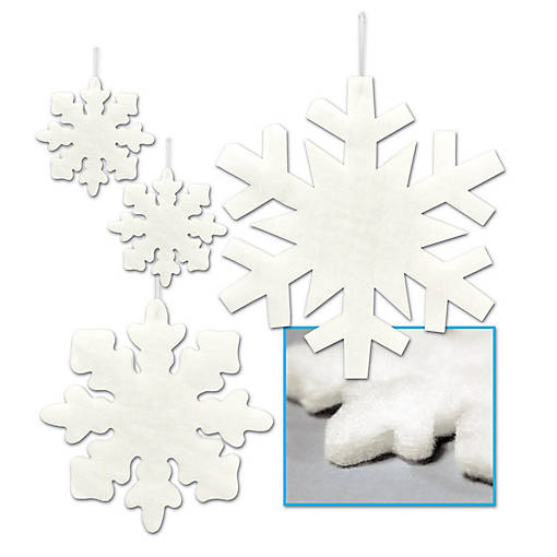 Beistle - Fluffy Snowflakes - 12 Pack