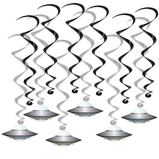 Beistle - Flying Saucer Whirls - 6 Pack