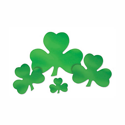 Beistle - Foil Shamrock Cutout - 24 Pack